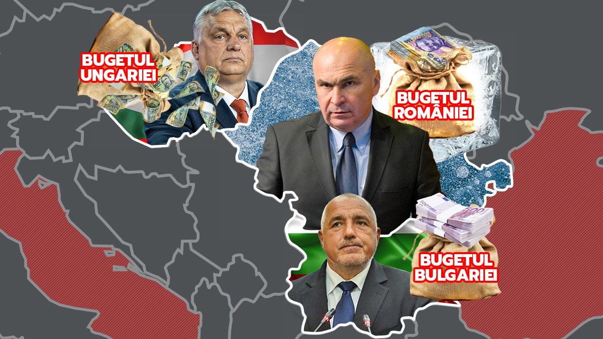 România trage frâna, Bulgaria și Ungaria accelerează. Vecinii fac bugete predictibile și vor performanță economică, România este fix la polul opus. Bolojan anunță că ne vom lungi cu bugetul actual până în ianuarie 2026