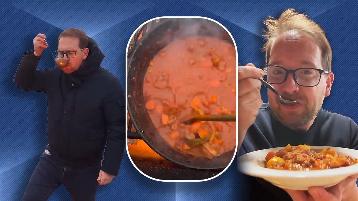 E român abia de 10 zile şi deja se crede masterchef. Dominic Fritz a gătit un gulaş în 4 ore