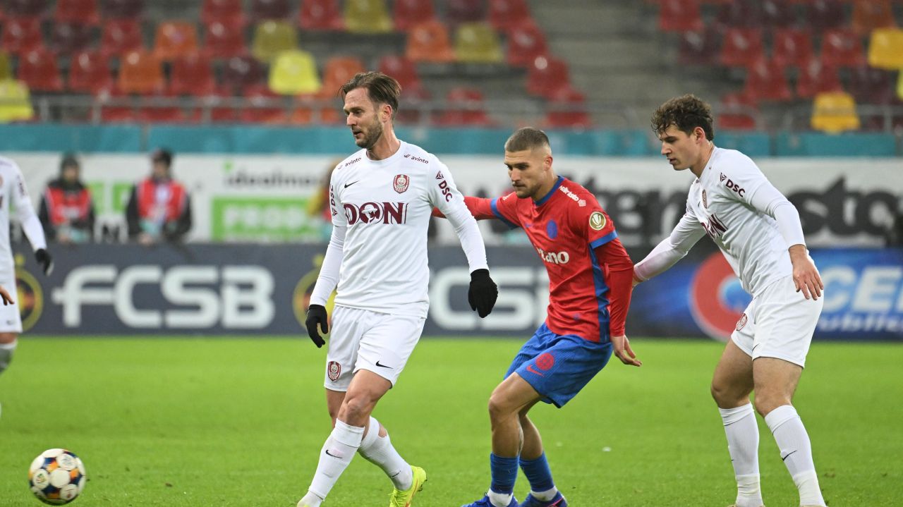 FCSB – CFR Cluj 1-4 | Dezastru pentru roș-albaștri! Formația lui Daniel Pancu umilește campioana României
