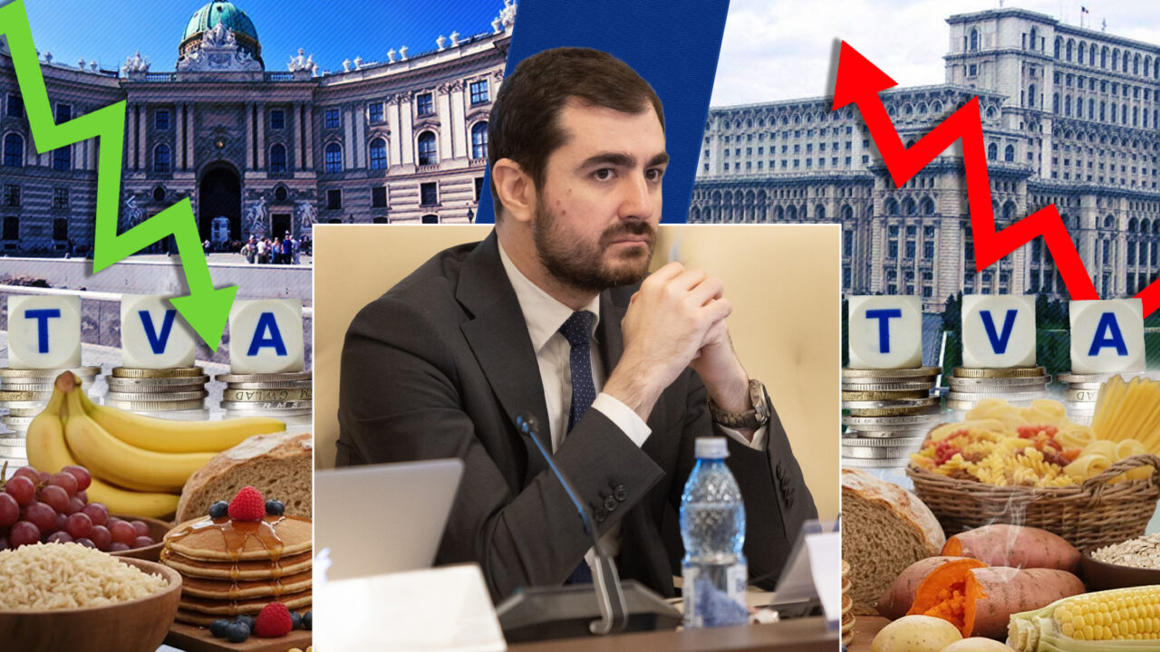 Austria reduce TVA-ul la alimente, România îl crește. Năsui compară politicile fiscale: „Taxe duble pe mâncare, la venituri de trei ori mai mici”