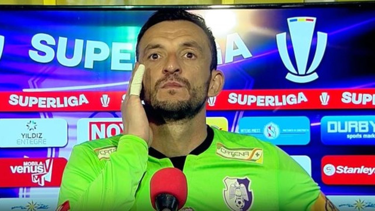Cătălin Straton, direct după ce Ricardo Matos a ratat penalty-ul de trei puncte din FC Argeș – Rapid: „E un gust amar”