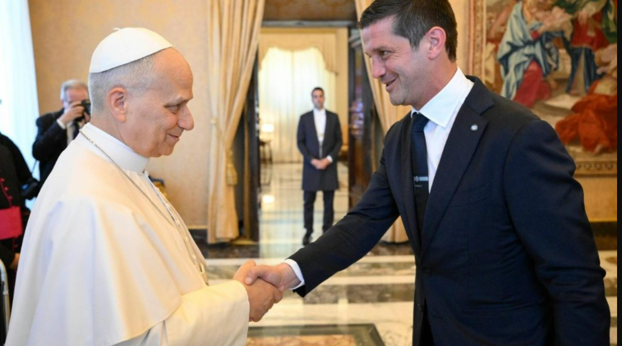 Cristi Chivu a fost primit de Papa Leon al XIV-lea la Vatican