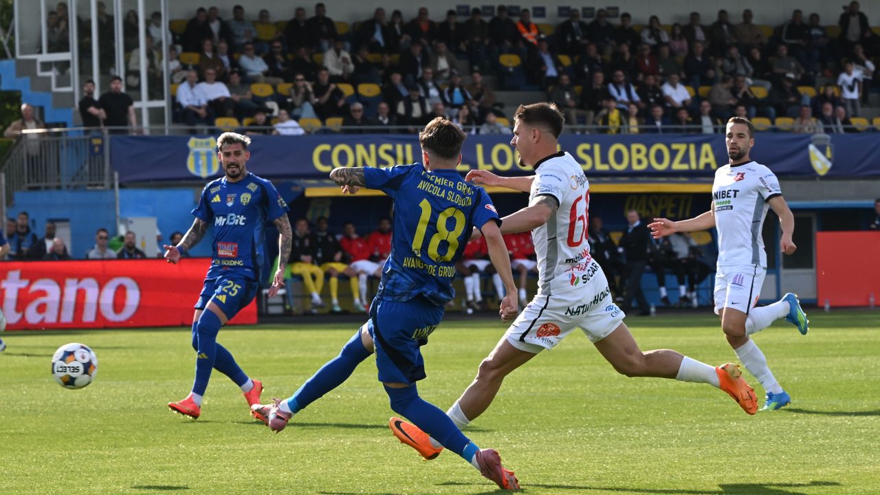 Unirea Slobozia – FC Hermannstadt 2-2. Chiar a fost show: penalty-uri date de Istvan Kovacs și egalare la ultima fază