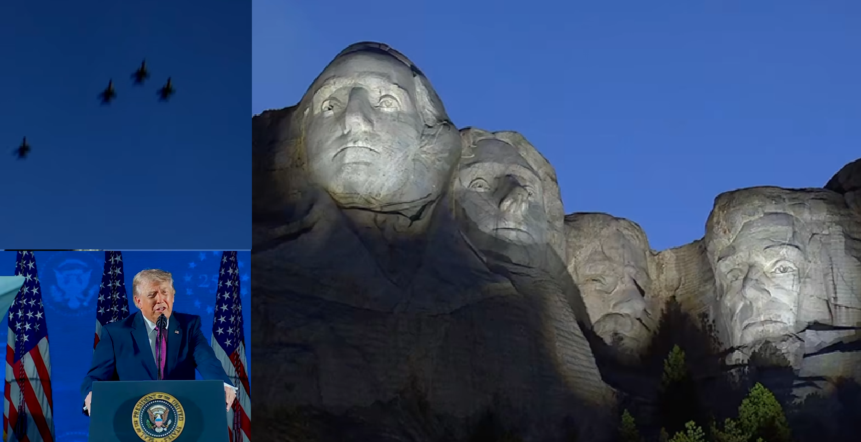 Trump, într-un discurs istoric la Muntele Rushmore