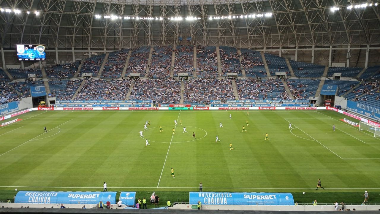 ACUM: Universitatea Craiova – ML Vitebsk 0-0 în Champions League! Oltenii se întrec în ocazii