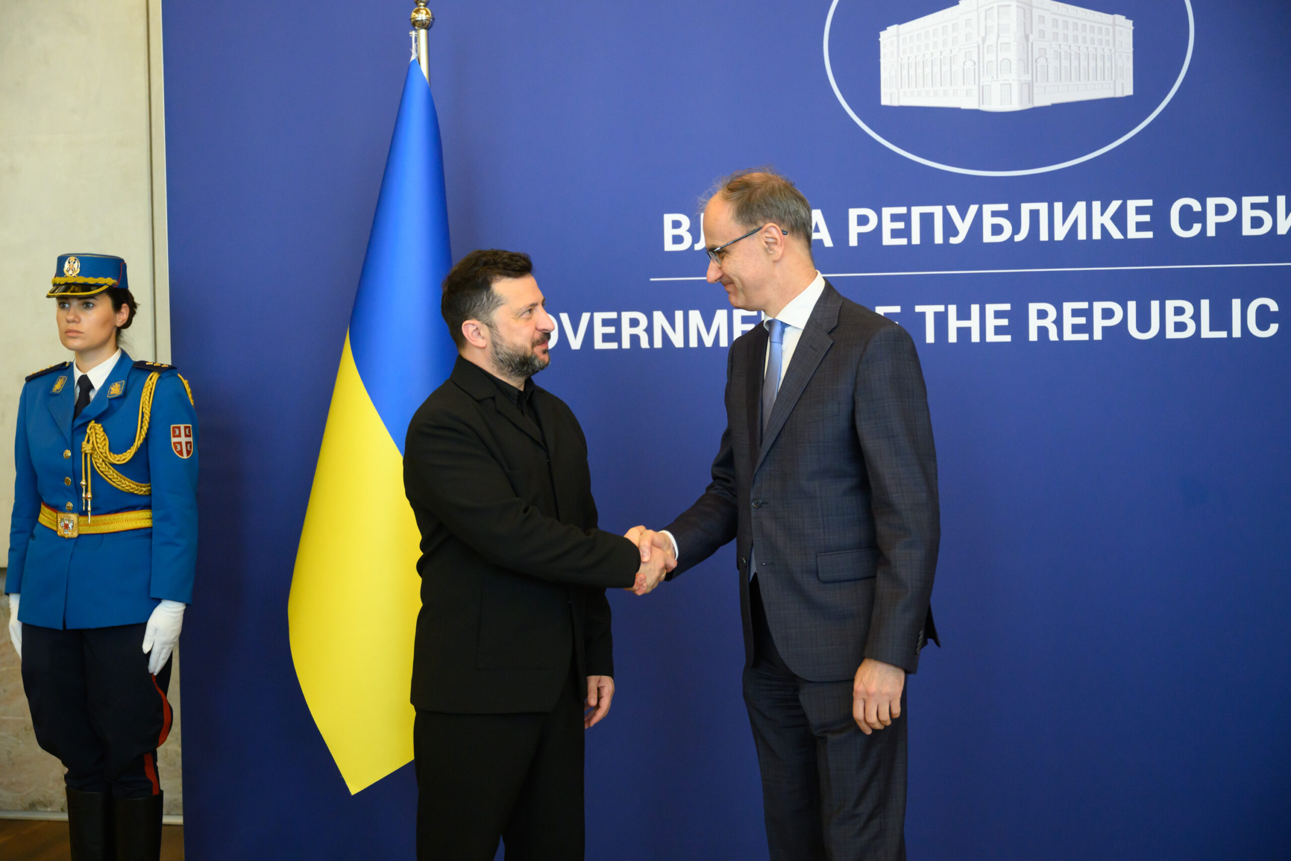 Zelenski și Vučić, întâlnire oficială la Belgrad