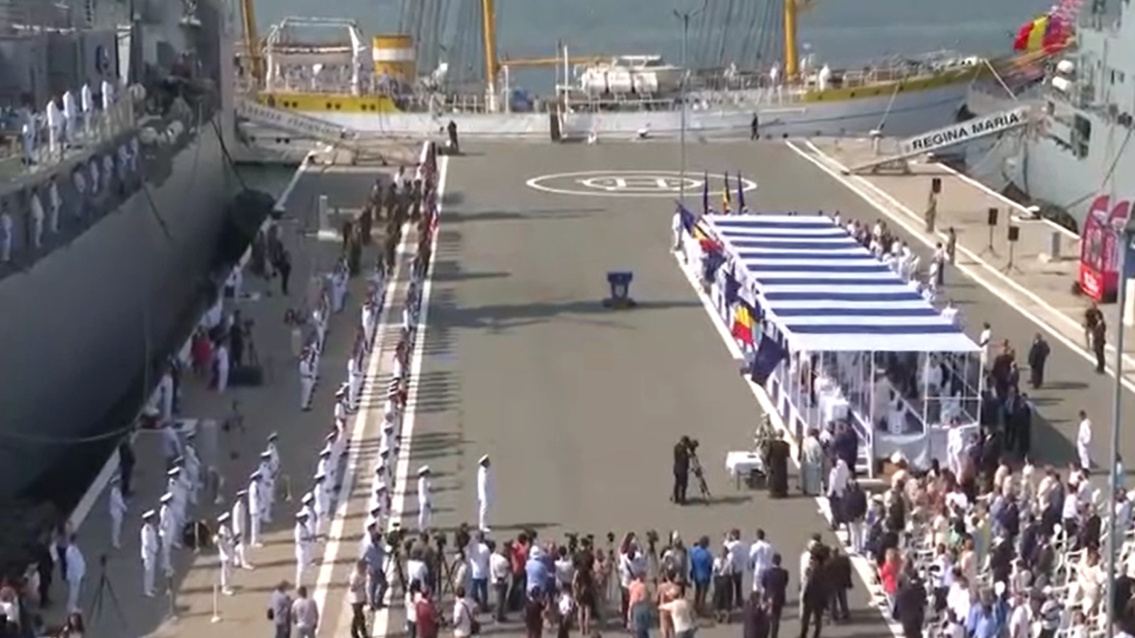Ziua Marinei aduce forțe impresionante la Constanța: peste 50 de nave și 15 aeronave. Două nave, în premieră la festivități. Ilie Bolojan ia parte la spectacol