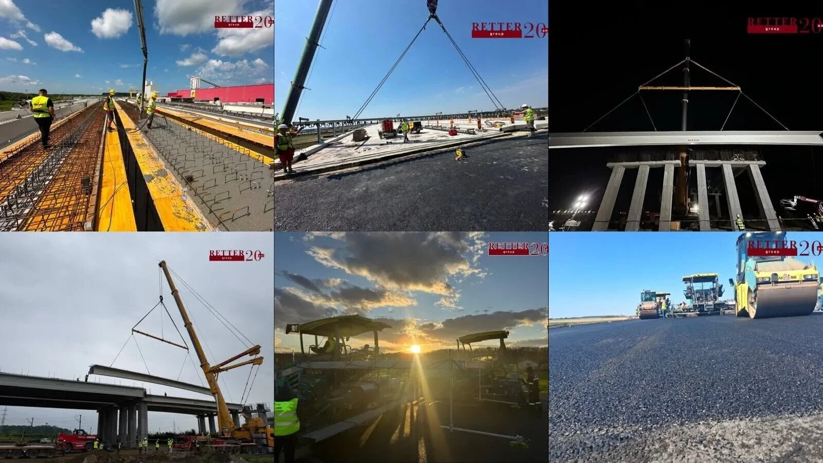 Retter Group este lider al constructiei de autostrazi din Romania în privinta progresului lucrarilor