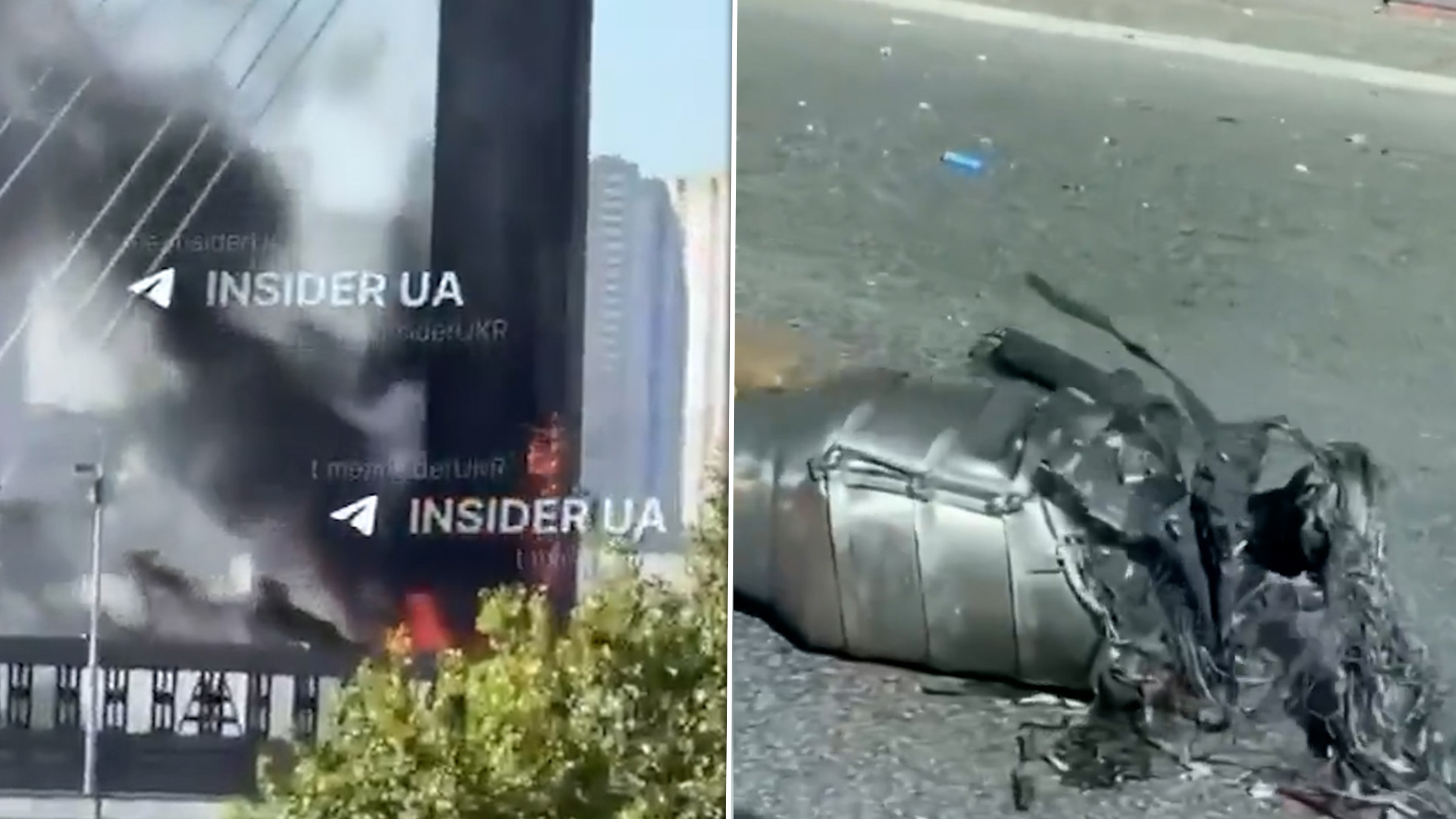 Dronele rusești au lovit un pod suspendat din Kiev